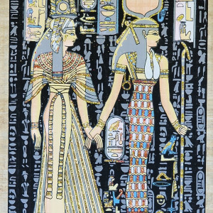 Papirus, Egipcjanki, 30x40cm, Oryginalny 100%, Starożytny Egipt, Obraz