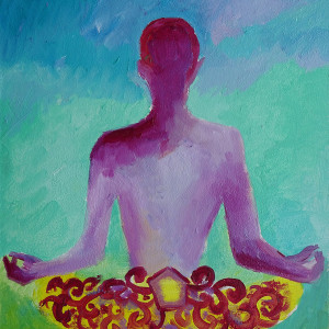 obraz olejny kolorowy aura czakry