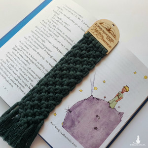 Zakładka do książki "Dobry nauczyciel uczy, najlepszy inspiruje" - kolor butelkowa zieleń