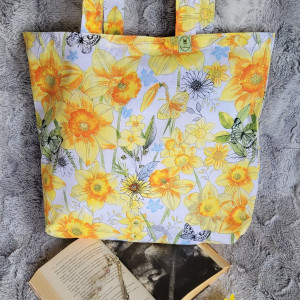 Ekologiczna torba na zakupy: żonkile