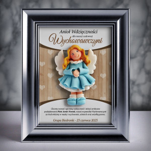 Ramka z aniołkiem - prezent dla wychowawczyni na zakończenie roku