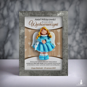 Ramka z aniołkiem - prezent dla wychowawczyni na zakończenie roku