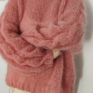 Sweter chmurka ręcznie zrobiony