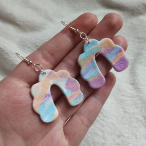 Kolczyki pastelowe podkowy