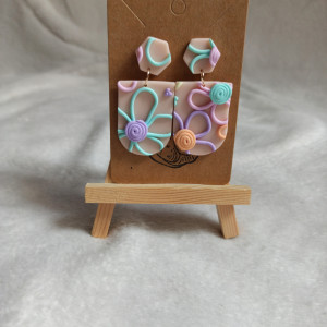 Kolczyki okienka pełne kwiatów