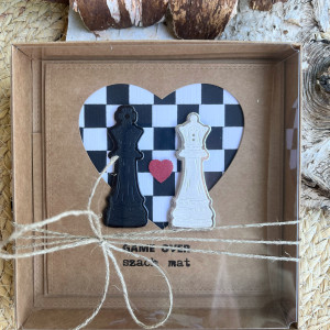 210,Kartka ślubna - szach mat