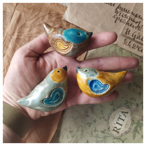 Zestaw 3 ptaszków