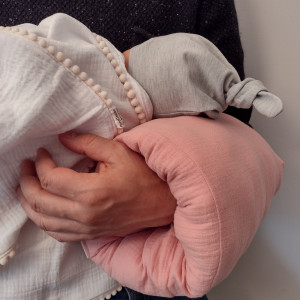 poduszka do karmienia na rękę, mini wałek mufka