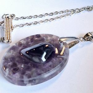 Naszyjnik Rękodzieło G'Ξ'S 🔮✨️ Ametyst 🟣