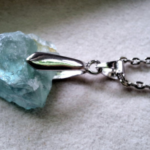 Fluoryt Naszyjnik Kamienie Mocy Wisiorek 🔮✨️