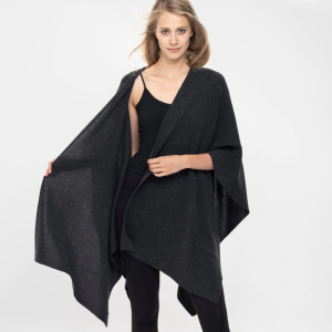 poncho- narzutka - merino