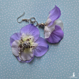 Kolczyki kwiaty lekkie