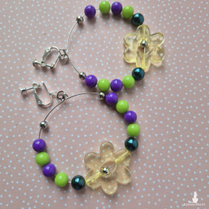 Klipsy kwiaty koła lekkie