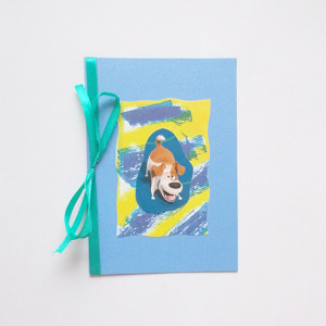 bajkowa kartka, pies kartka, śmieszna kartka bez życzeń, kartka z psem, zwierzęta kartki, kartka z pieskiem, kartki dla dzieci