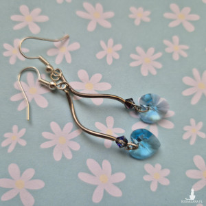 Kolczyki serca lekkie