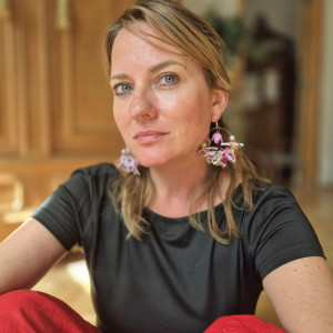 Kolczyki koła kwiaty