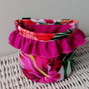 KOSZYK, TOREBKA  NA ROWER, HULAJNOGĘ-z falbanką