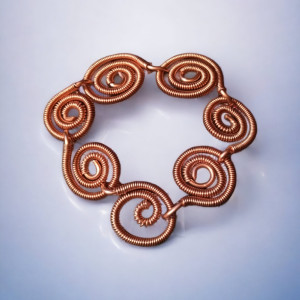 Oryginalna bransoletka z czystej miedzi