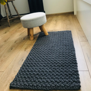 Dywan prostokątny z sznurka bawełnianego 70x140cm.