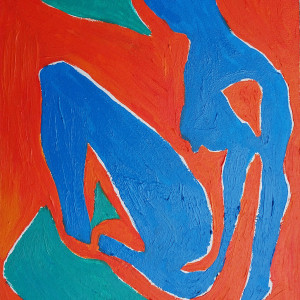 Obraz ręcznie malowany olejny fowizm Henri Matisse style taniec  silnie działa