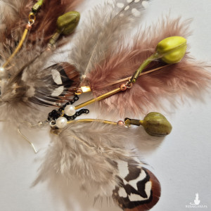 Kolczyki lekkie dlugie piora