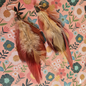 Kolczyki lekkie dlugie piora