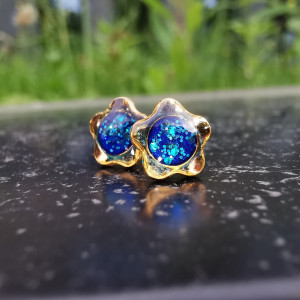 Kolczyki gwiazdki gwiazdy kosmiczne kolczyki