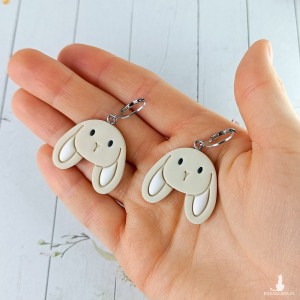 Króliczki - wiszące kolczyki