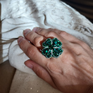 Pierścionek koniczynka