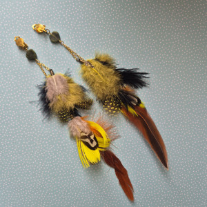 Klipsy piora lekkie dlugie