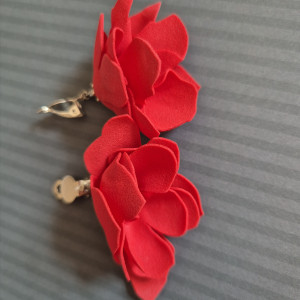 Klipsy lekkie  kwiaty