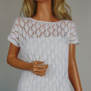 Biała ażurowa na lato