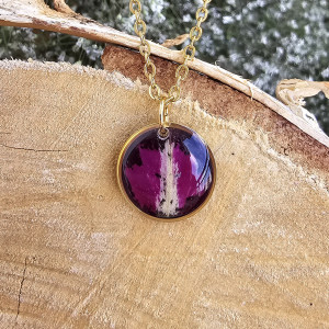 Tulipanowy bukiet złota zawieszka złoty wisiorek naszyjnik żywica z żywicy kwiaty z kwiatami retro naturalna dziewczęca kobieca tulipan tulipany tulipanami