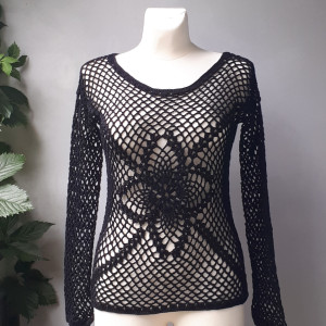 Siateczka w kolorze czarnym