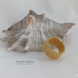 Pierścionek koralikowy Starlight