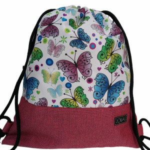 Workoplecak plecak ze sznurami motyle