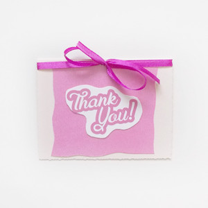 dziękuję kartka, różowe podziękowania kartka, thank you kartka, kartka z napisem thank you, kartka podziękowanie