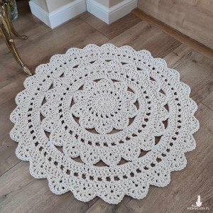 Dywan szydełkowy ze sznurka 80cm