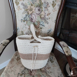 Torba na ramię ze sznurka 23cmx28cm