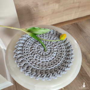 Podkładka okrągła ze sznurka 26cm