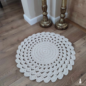 Dywan szydełkowy ze sznurka 60cm