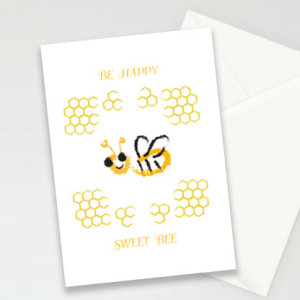 kartki z pszczółką, kartka bez życzeń, pszczółka kartka, kartki dla dzieci, zaproszenia dla dzieci, fajne kartki, śmieszne kartki, podziękowania, zaproszenie