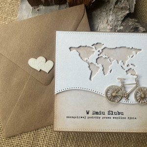 206,Kartka na ślub w szczęśliwą podróż