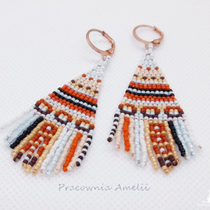 etno boho kolczyki indiańce