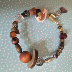 Bransoletka brązowa boho