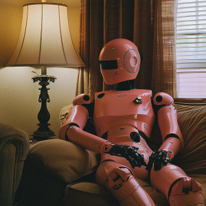 Robo in the salon - Wydruk -Fotografia