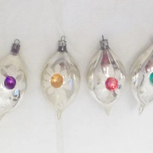 prl bombki, retro bombki prl, 6 sztuk bombek, komplet 6 bombek, vintage bombki ręcznie malowane, bombki z czasów PRL