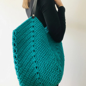 Duża torba ,torebka damska,siatka pleciona.