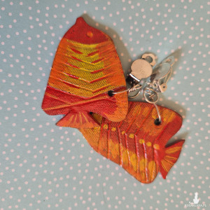 Klipsy ceramiczne ryby