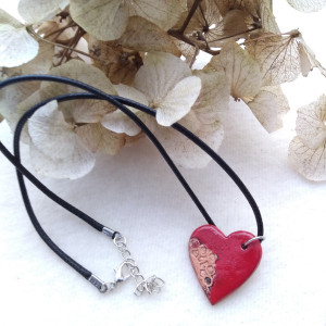Wisiorek - czerwone serce